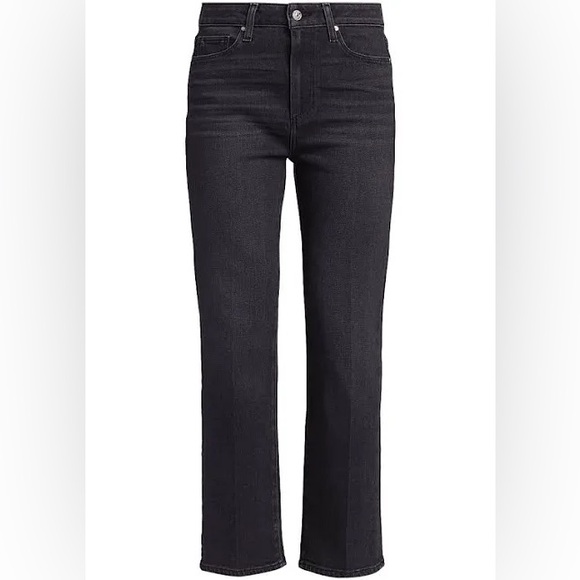 PAIGE Denim - PAIGE Women's Cindy Straight Leg Black Jeans